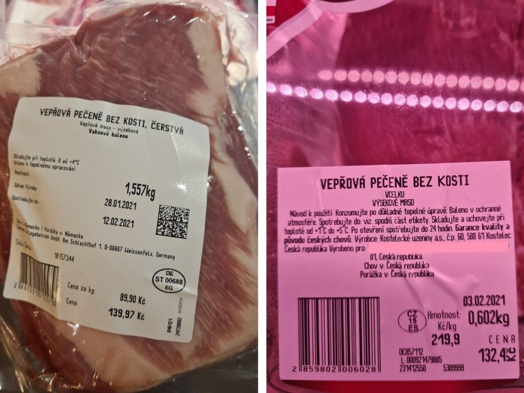 Dvojí cena masa