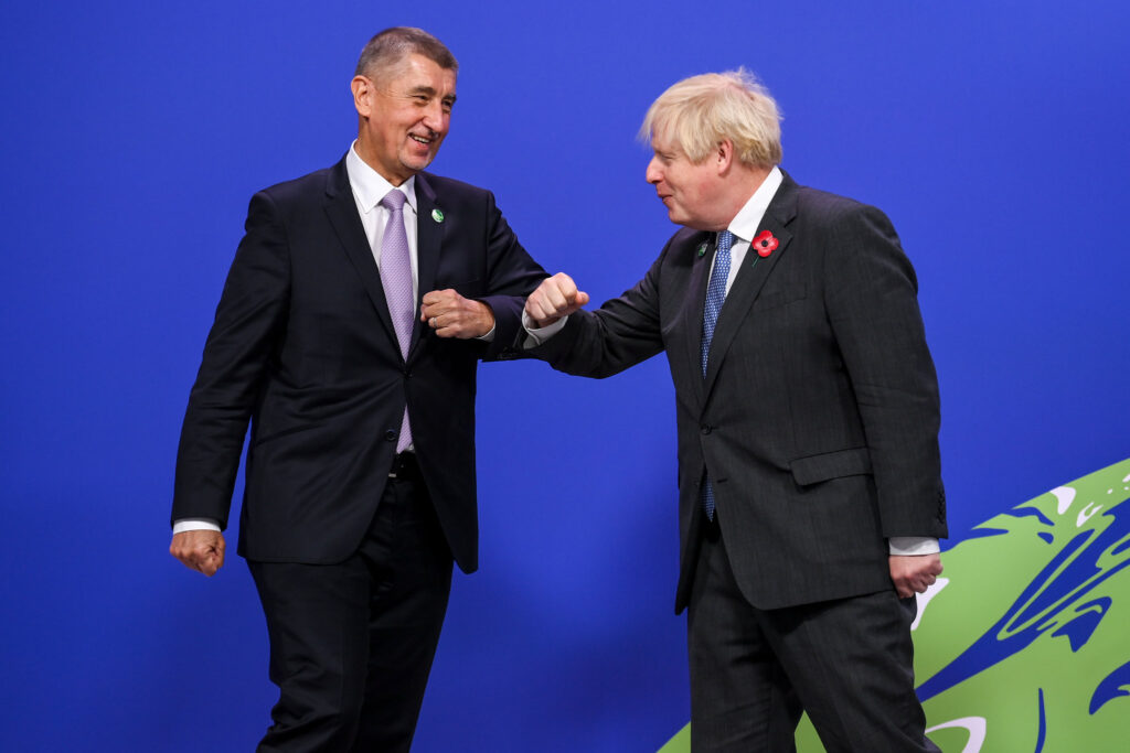 Babiš a Johnson 