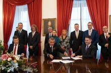 Podpis koaliční smlouvy