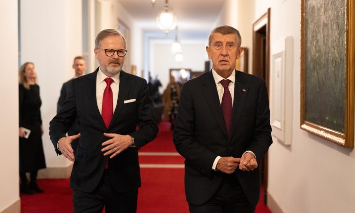Petr Fiala a Andrej Babiš